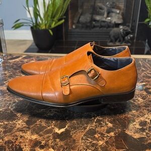 Steve Madden Men's P-Cade Double Monk Strap Dress Shoes - Size 10.5